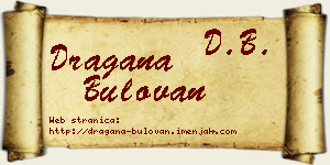 Dragana Bulovan vizit kartica